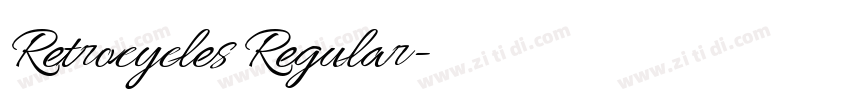 Retrocycles Regular字体转换 Retrocycles Regular字体转换